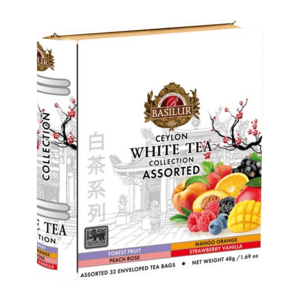 BASILUR White Tea Book Assorted plech 32 x 1.5 g obraz