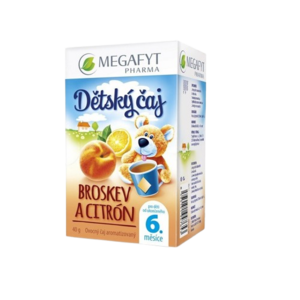 MEGAFYT Dětský čaj Broskev a citrón BIO 20 x 2 g obraz