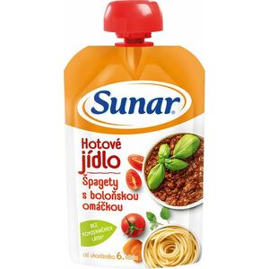 SUNAR příkrm špagety s boloňskou omáčkou 6m+ 120 g obraz