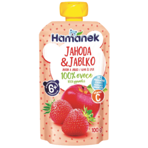 HAMÁNEK kapsička Jahoda a jablko 100 g obraz