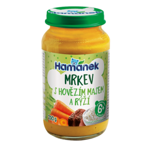 HAMÁNEK Mrkev s hovězím masem a rýží 230 g obraz