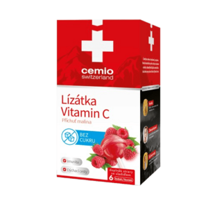 CEMIO Lízátka s vitaminem C malina 6 ks obraz