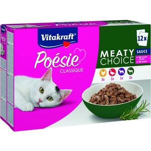 VITAKRAFT Poésie Classique omáčky, různé druhy masa 12 x 85 g obraz