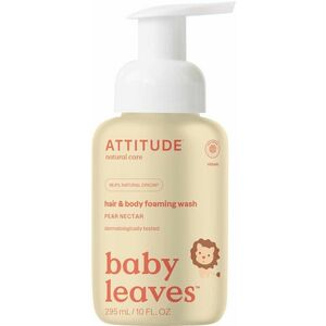 ATTITUDE Dětská mycí pěna (2v1) Baby leaves s vůní hruškové šťávy 295 ml obraz