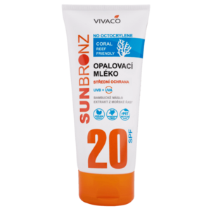 VIVACO Opalovací mléko bez octocrylenu SPF 20 coral friendly 200 ml obraz