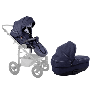 PETITE&MARS Set korba + sedačka ke kočárku Go/Terrain Navy Melange obraz