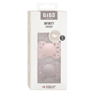 BIBS Infinity symetrické dudlíky ze silikonu, velikost 1, Blossom / Dusky Lilac 2 ks obraz