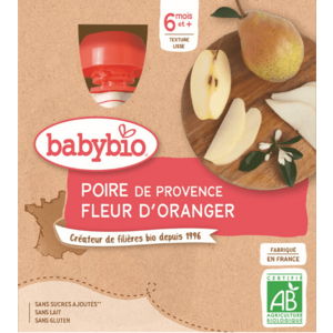 BABYBIO hruška pomerančový květ 4 x 90 g obraz