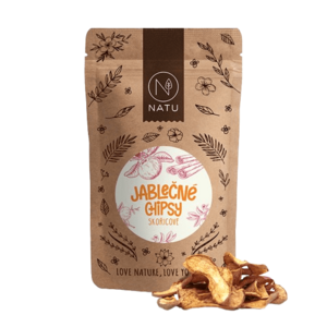 NATU Jablečné chipsy skořicové 45 g obraz