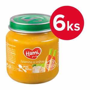 Hami Zelenina s krůtou 4m+ 6x125 g obraz