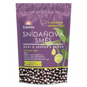 Iswari BIO Snídaňová směs acai-jahoda-banán 300 g obraz