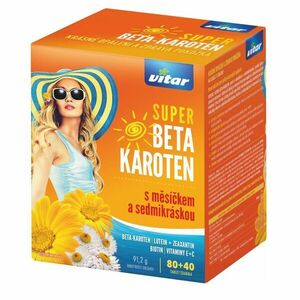 Vitar Super Betakaroten s měsíčkem a sedmikráskou 80+40 tablet obraz