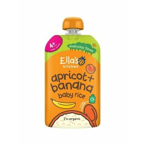 Ellas Kitchen BIO Dětská rýže Banán a meruňka kapsička 120 g obraz