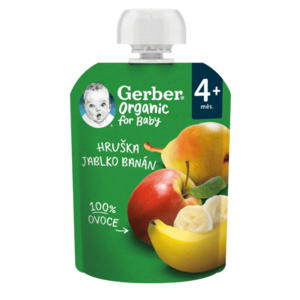 Gerber Organic Kapsička Hruška/jablko/banán BIO 90 g obraz