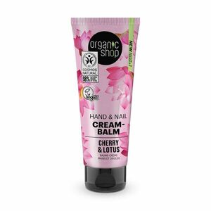 Organic Shop Krémový balzám na ruce a nehty Třešeň a lotos 75 ml obraz