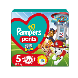 Pampers Pants vel. 5 carry pack paw patrol 12-17 kg plenkové kalhotky 66 ks obraz