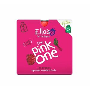 Ellas Kitchen BIO Ovocné smoothie PINK ONE Rebarbora kapsičky 5x90 g obraz