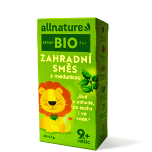 Allnature BIO Zahradní směs s meduňkou dětský čaj 20x1, 5 g obraz