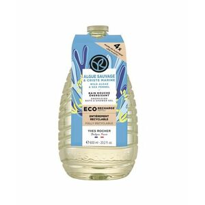 Yves Rocher Bain de Nature Sprchový gel mořská řasa & motar náplň 600 ml obraz