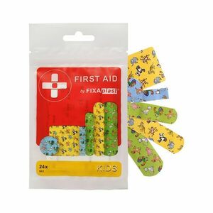 Fixaplast FIRST AID Kids MIX náplasti 24 ks obraz