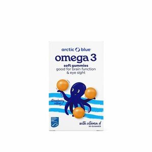Arctic Blue Kids Omega 3 250 mg DHA + 70 mg EPA + vitamin D 30 želatinových pastilek obraz