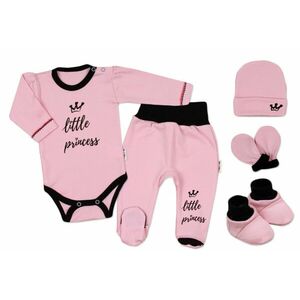 Baby Nellys 5-ti dílná soupravička do porodnice Little Princess - růžová, vel. 56 obraz