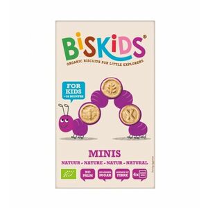 Biskids BIO dětské celozrnné mini sušenky Natural 120 g obraz