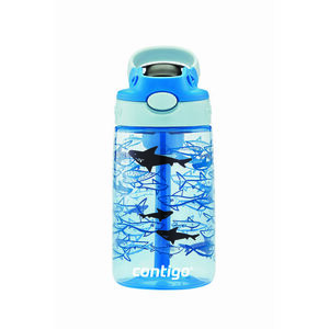 Contigo Dětská láhev Easy Clean Blue Sharks modrá 420 ml obraz