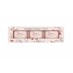 Yankee Candle Votivní svíčky ve skle Pink Sands dárková sada 3 ks obraz