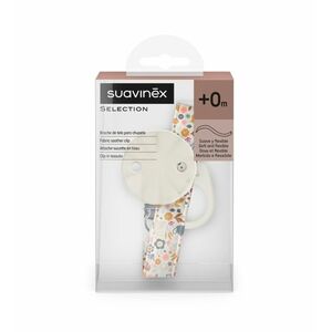 Suavinex Wonderland Klip na dudlík se stuhou 1 ks liberty krémová obraz
