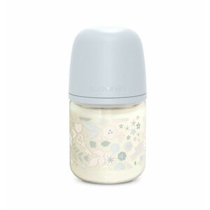 Suavinex Wonderland Skleněná láhev fyziologická SX PRO průtok S 0m+ 120 ml 1 ks liberty modrá obraz