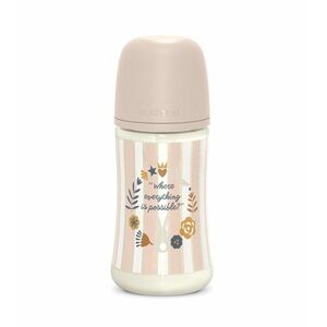 Suavinex Wonderland Kojenecká láhev průtok M 3m+ 270 ml 1 ks růžová obraz
