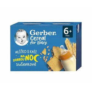 Gerber Cereal Mlíčko s kaší sušenkové 6m+ 2x200 ml obraz