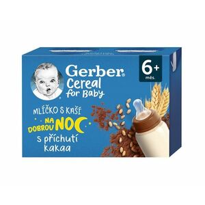 Gerber Cereal Mlíčko s kaší s kakaovou příchutí 6m+ 2x200 ml obraz