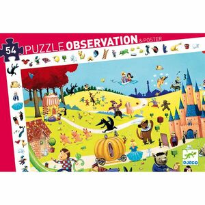 Djeco Vyhledávací puzzle Pohádky - 54 pcs obraz