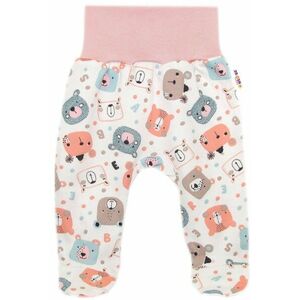 Baby Nellys Polodupačky, bavlna Space Bear, pastel pudrová vel. 68 obraz