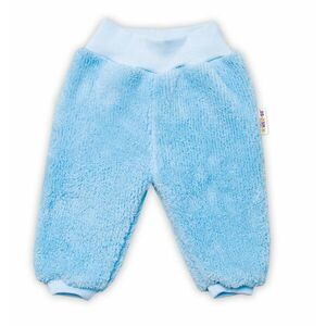 Baby Nellys Kojenecké chlupáčkové tepláčky Cute Bunny - modré vel. 74 obraz