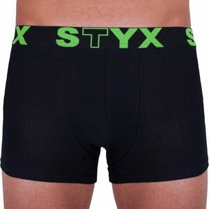 Styx Pánské boxerky sportovní guma nadrozměr černé (R962) 5XL obraz