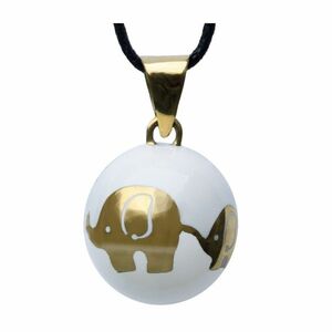 Bola Essentials Těhotenská rolnička 1 ks Golden Elephants obraz