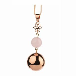Bola Fantasy Těhotenská rolnička 1 ks Rose Gold Pearl Flower obraz