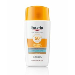 Eucerin SUN Hydro Protect Ultra lehký fluid na obličej středně tmavý SPF50+ 50 ml obraz