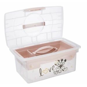 Keeeper Přenosný box s organizérem Minnie Mouse , transparentní/pudrově růžová obraz