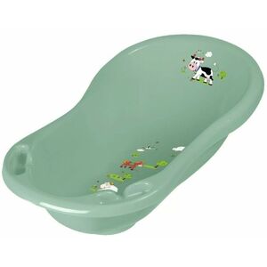Keeeper Dětská vanička Funny Farm s výpustí 84 cm - khaki obraz