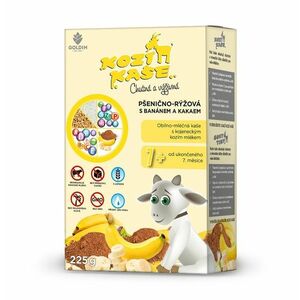 Kozí kaše Pšenično-rýžová s banánem a kakaem 7m+ 225 g obraz