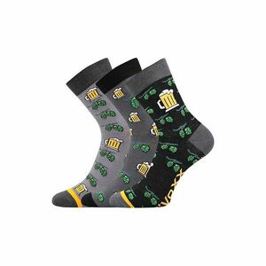 VoXX 3PACK pánské ponožky vícebarevné (Pivo-mix3) XL obraz