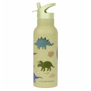 A Little Lovely Company nerezová lahev na pití, 500 ml - dinosauři obraz