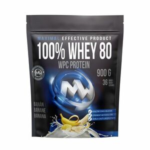MAXXWIN PROTEIN 100% WHEY 80 900 g banán obraz