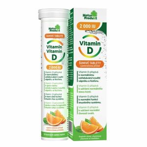 Naturprodukt Vitamin D 2 000 IU šumivé tablety 20 ks obraz