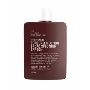 We are feel good inc. Coconut sunscreen lotion SPF 50+ 200 ml obraz