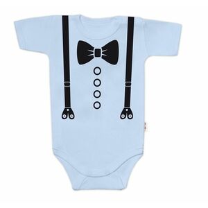 Baby Nellys Body krátký rukáv, Elegán - sv. modré vel. 86 obraz